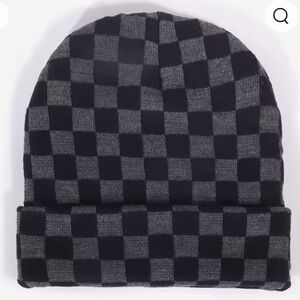 Checkered beanie